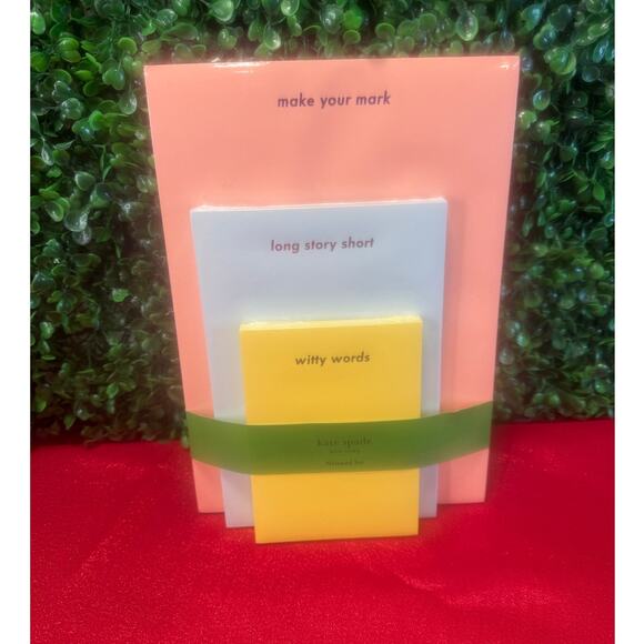 kate spade Other - NWT Kate Spade New York 3-in-1 Stacked Notepad Set 225 Total Sheets Desk Notes